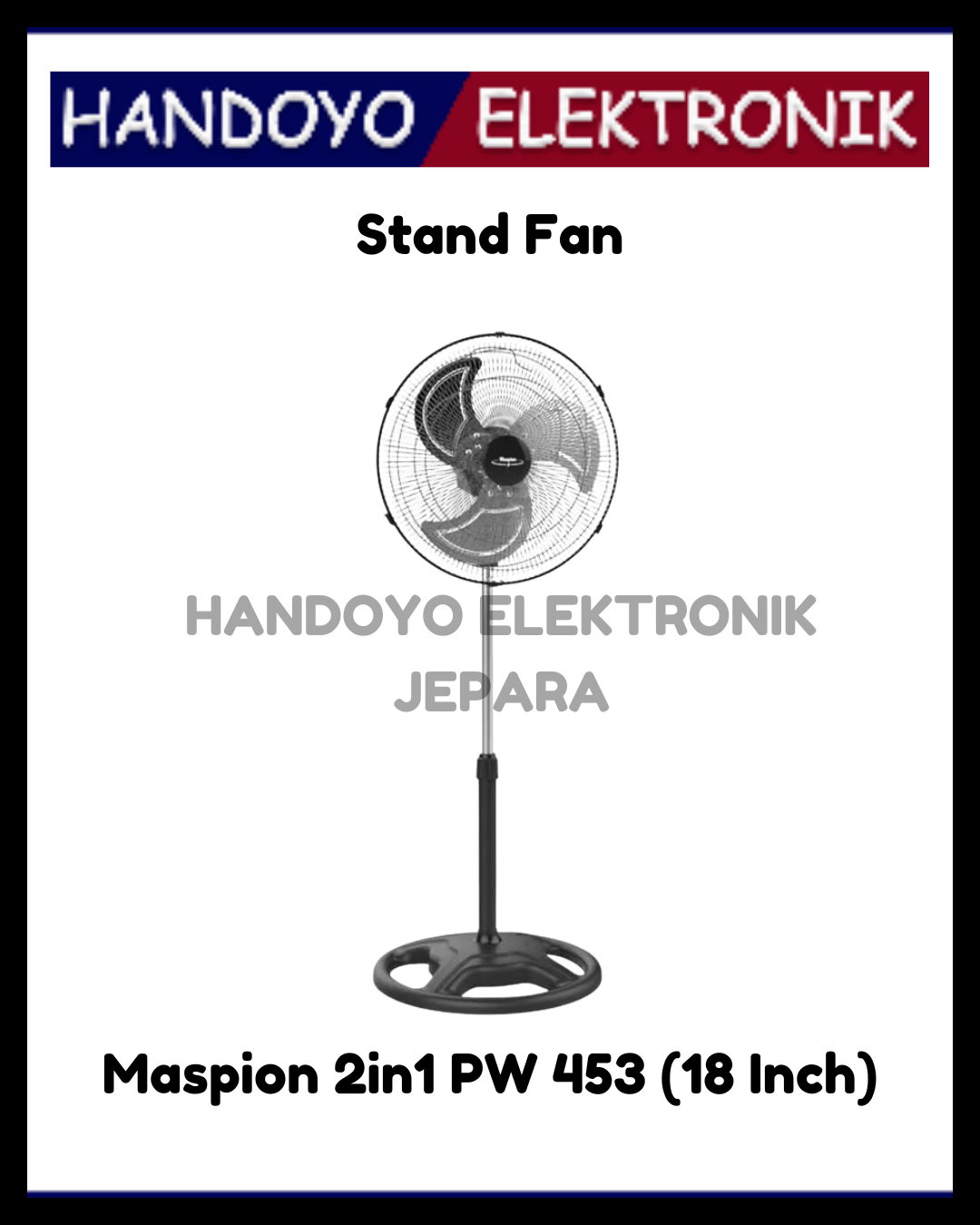 Stand Fan Maspion 2in1 PW 453 (18 Inch)