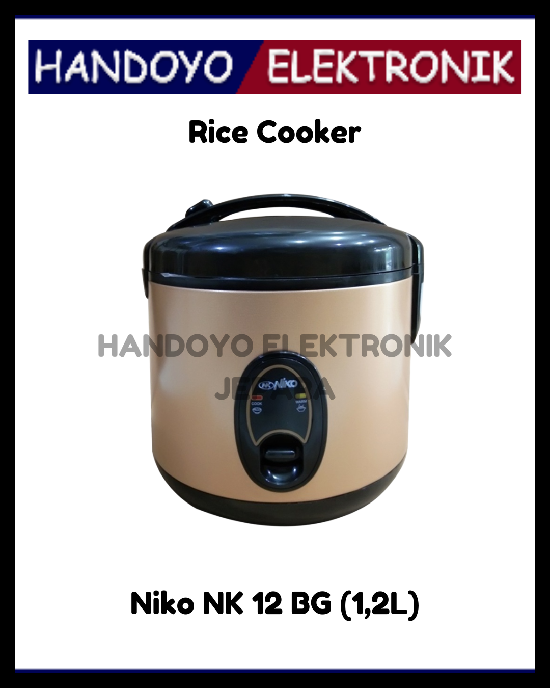 Rice Cooker Niko NK 12 BG (1,2L)
