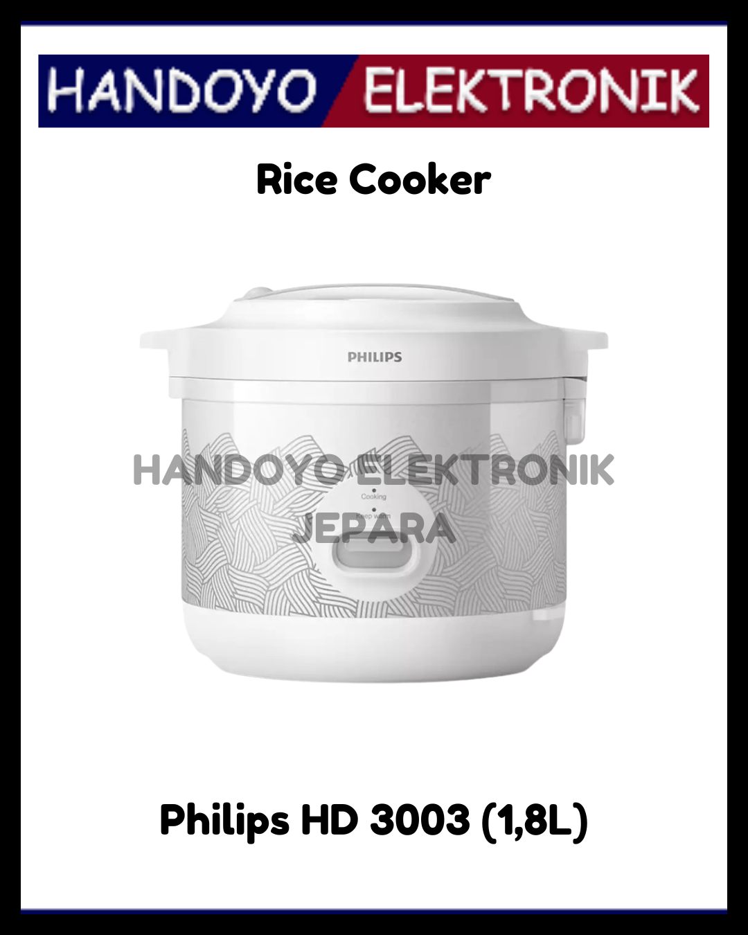Rice Cooker Philips HD 3003 (1,8L)