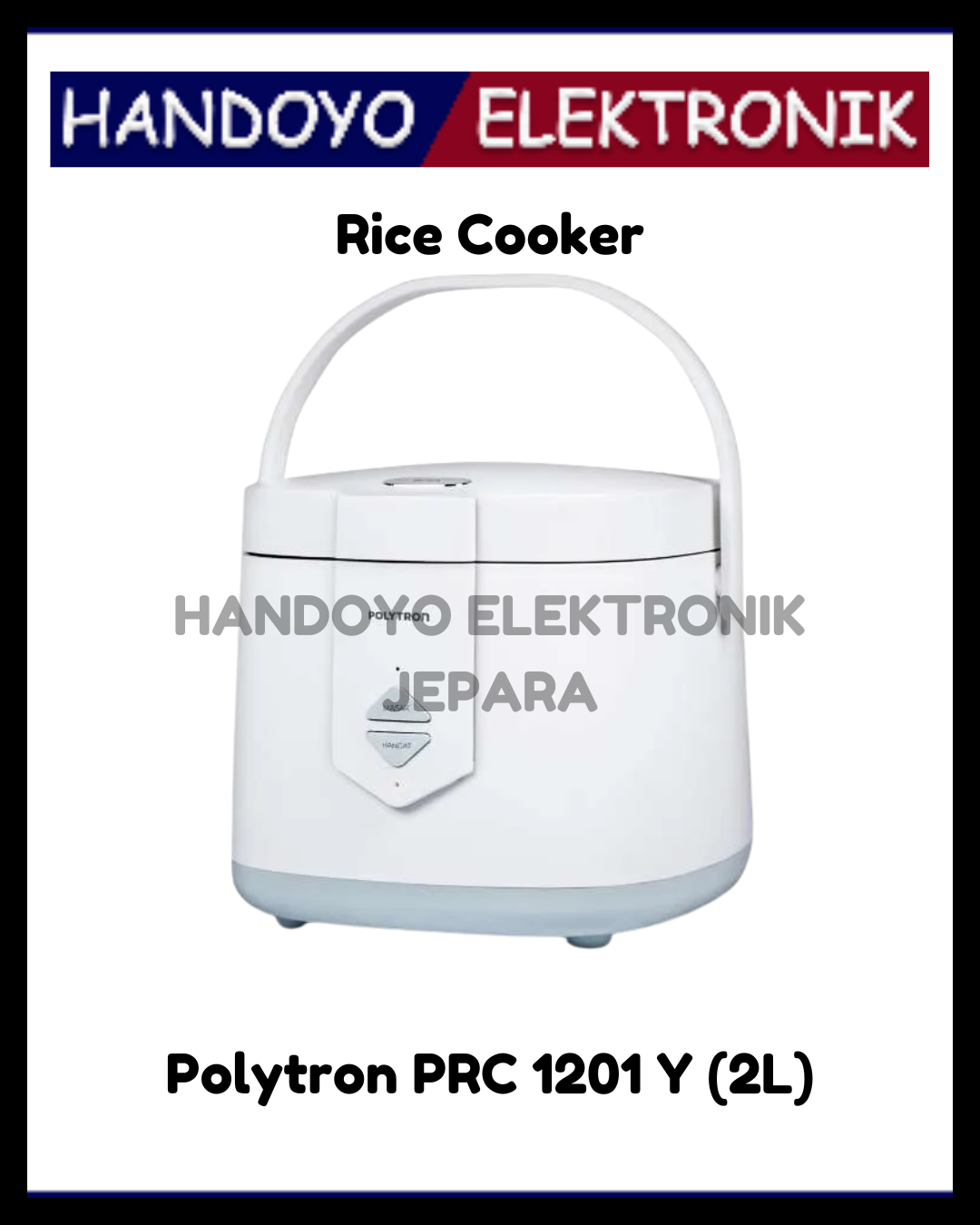 (PROMO) Rice Cooker Polytron PRC 1201 Y (2L)