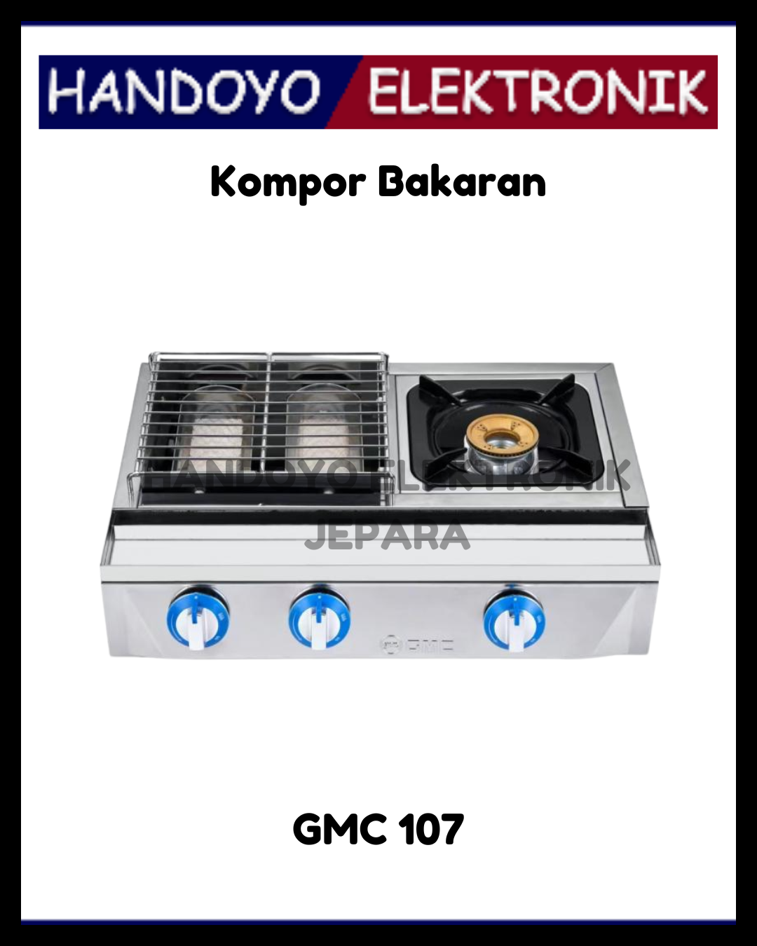 Kompor Gas Bakaran GMC 107 ( Grill 1 + Tungku)