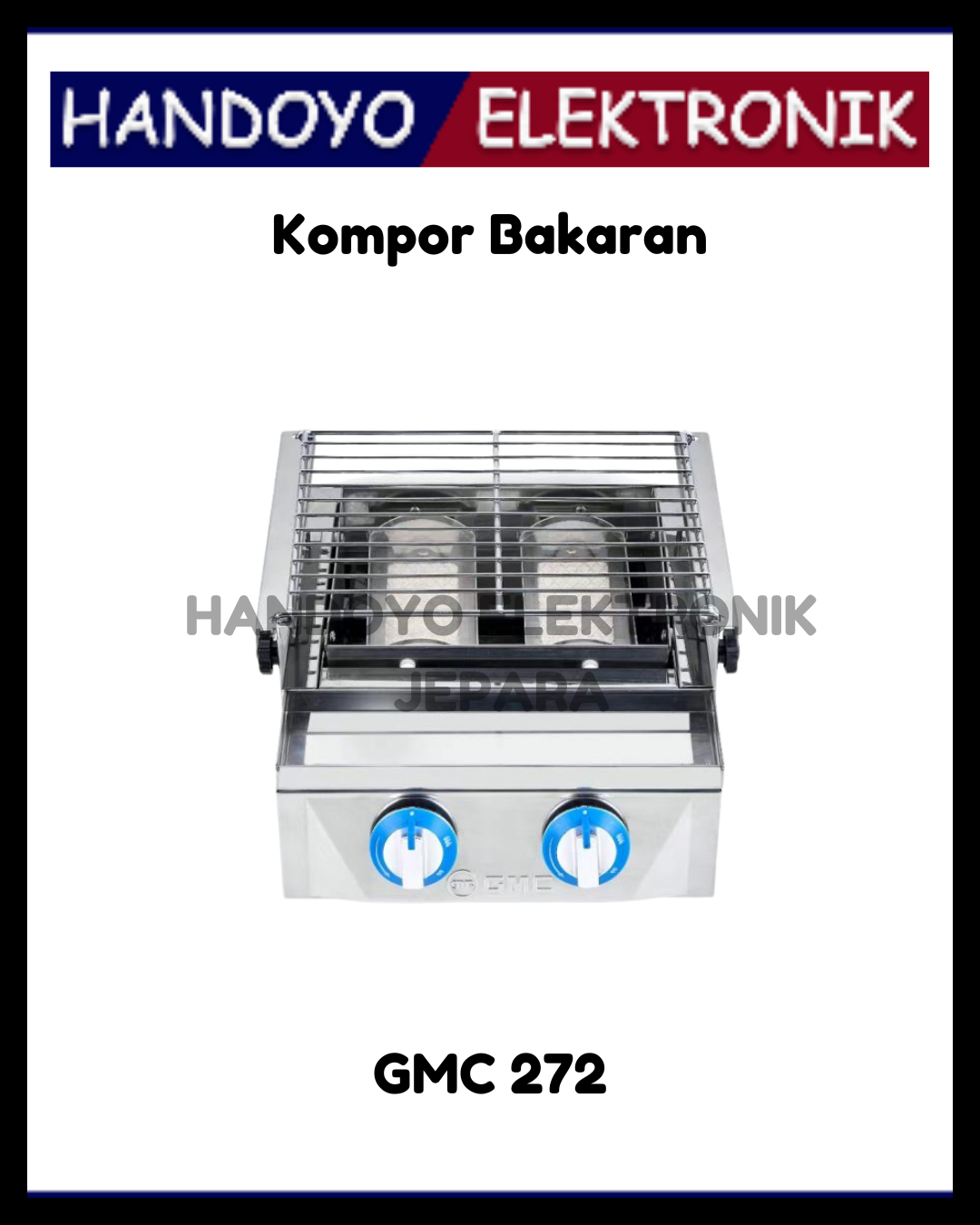 Kompor Gas Bakaran GMC 272 ( Grill 2 Burner)