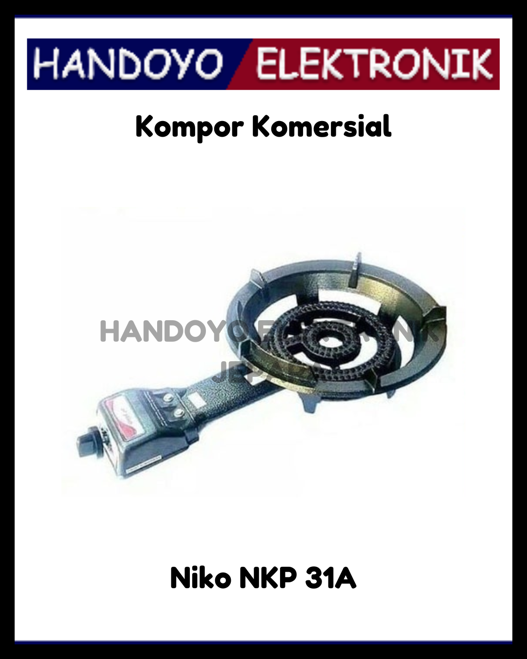 Kompor Gas Cor Komersial Niko NKP 31A