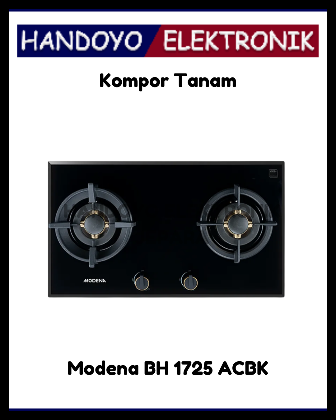 Kompor Gas Tanam Modena BH 1725 ACBK