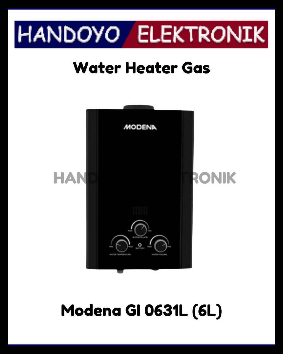 Water Heater Gas Modena GI 0631L 6L
