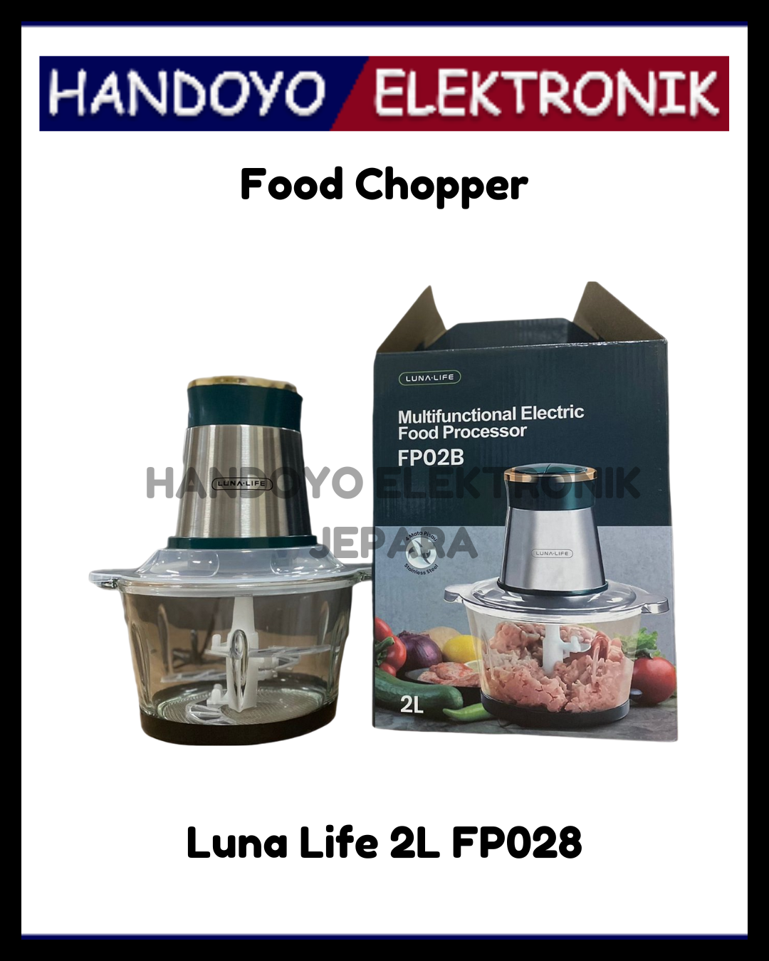 Food Chopper Luna Life 2L  FP028
