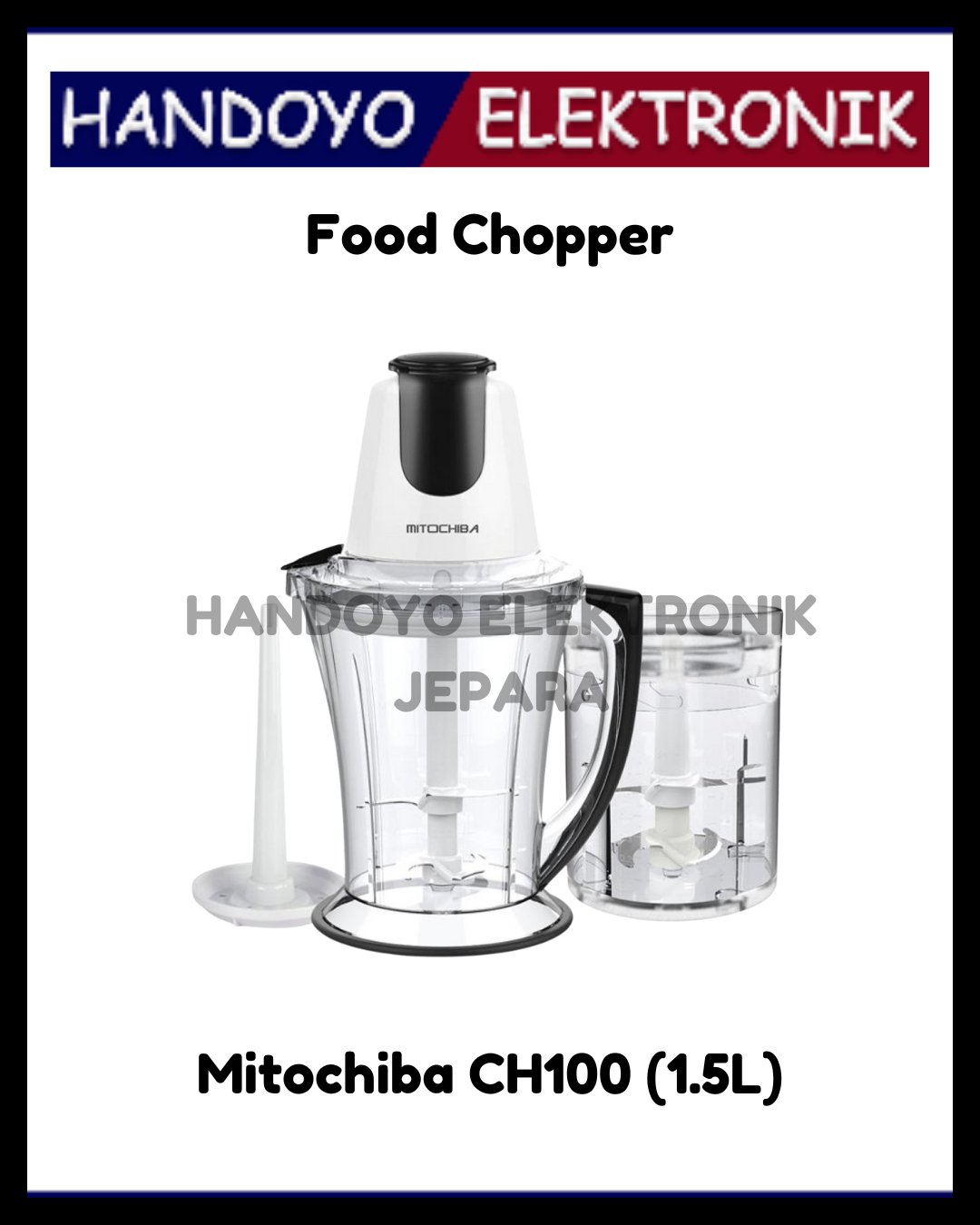 Food Chopper Mitochiba CH100 (1.5L)
