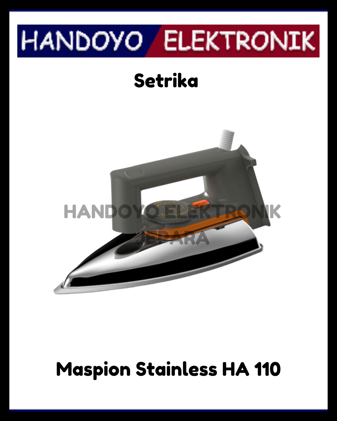 Setrika Maspion Stainless HA 110